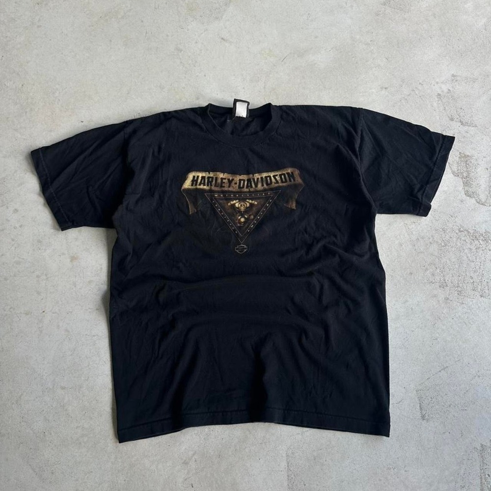 Vintage Harley Davidson Black Biker Graphic tee Size XL